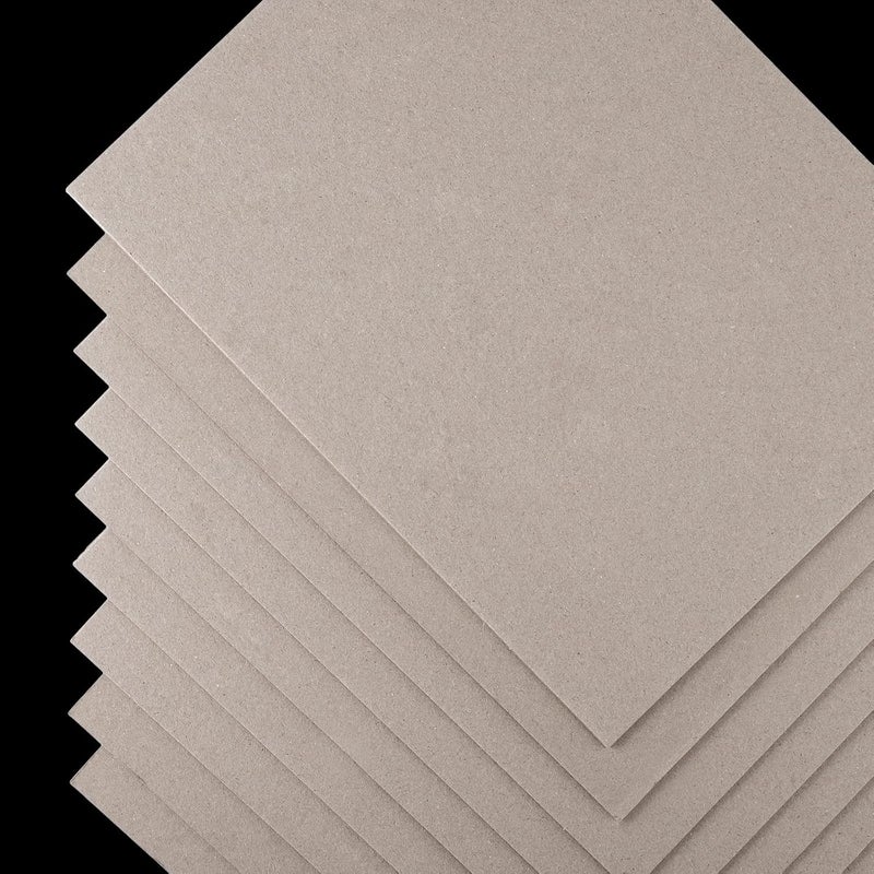 BBTO 20 Pcs Book Board, Binders Board Chipboard Designer Bookboard Heavy Duty Chipboard Sheets Bookbinding Supplies for Book Binding Materials Cover(8.5 x 11 In,80 Pt) - Image 1